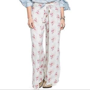 Denim & Supply Ralph Lauren Wide Leg Paisley Printed Pants Smocked M NEW 281944